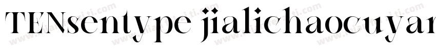 TENsentype jialichaocuyan字体转换